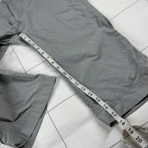 Mountain Hardwear Pants Womens 12 Gray Capri Cropped Nylon Hiking Trail Outdoor - Picture 9 of 10